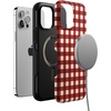 image:imageCasely iPhone 12 Pro Max Case  Monets Bridge  The Met Museum  Bold Protective Design  MagSafe Compatible DesignChecked Twice  Red Plaid
