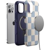 image:imageCasely iPhone 12 Pro Max Case  Monets Bridge  The Met Museum  Bold Protective Design  MagSafe Compatible DesignFit Check  Light Blue Checkerboard