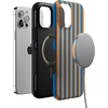 image:imageCasely iPhone 12 Pro Max Case  Monets Bridge  The Met Museum  Bold Protective Design  MagSafe Compatible DesignGo New York  Blue  Orange Stripes