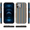 image:imageCasely iPhone 12 Pro Max Case  Monets Bridge  The Met Museum  Bold Protective Design  MagSafe Compatible DesignGo New York  Blue  Orange Stripes