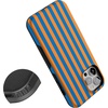 image:imageCasely iPhone 12 Pro Max Case  Monets Bridge  The Met Museum  Bold Protective Design  MagSafe Compatible DesignGo New York  Blue  Orange Stripes
