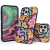 image:imageCasely iPhone 12 Pro Max Case  Monets Bridge  The Met Museum  Bold Protective Design  MagSafe Compatible DesignMidnight Color Splash  Abstract Retro