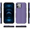 image:imageCasely iPhone 12 Pro Max Case  Monets Bridge  The Met Museum  Bold Protective Design  MagSafe Compatible DesignPerfect Stripes  Purple  Blue Stripes
