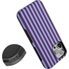 image:imageCasely iPhone 12 Pro Max Case  Monets Bridge  The Met Museum  Bold Protective Design  MagSafe Compatible DesignPerfect Stripes  Purple  Blue Stripes