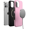 image:imageCasely iPhone 12 Pro Max Case  Monets Bridge  The Met Museum  Bold Protective Design  MagSafe Compatible DesignSweet Jam  Light Pink Gingham