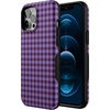 image:imageCasely iPhone 12 Pro Max Case  Monets Bridge  The Met Museum  Bold Protective Design  MagSafe Compatible DesignSweet Jam  Purple Gingham