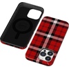 image:imageCasely iPhone 14 Pro Max Case  Art of Chaos  Grateful Dead Skull  Compatible with MagSafe  Classic Ultra Slim DesignAs if  Red Plaid