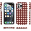 image:imageCasely iPhone 14 Pro Max Case  Art of Chaos  Grateful Dead Skull  Compatible with MagSafe  Classic Ultra Slim DesignChecked Twice  Red Plaid