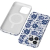 image:imageCasely iPhone 14 Pro Max Case  Art of Chaos  Grateful Dead Skull  Compatible with MagSafe  Classic Ultra Slim DesignRose to Fame  Blue  White Floral