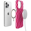 image:imageCasely iPhone 14 Pro Max Case  Art of Chaos  Grateful Dead Skull  Compatible with MagSafe  Classic Ultra Slim DesignVibe Check  Pink Checkerboard