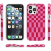 image:imageCasely iPhone 14 Pro Max Case  Art of Chaos  Grateful Dead Skull  Compatible with MagSafe  Classic Ultra Slim DesignVibe Check  Pink Checkerboard