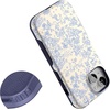 image:imageCasely iPhone 15 Case  Monets Bridge  The Met Museum  Bold Protective Design  Compatible with MagSafeCupids Canvas  Periwinkle Floral
