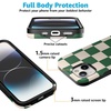 image:imageCasely iPhone 15 Case  Monets Bridge  The Met Museum  Bold Protective Design  Compatible with MagSafeFit Check  Green Checker