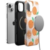image:imageCasely iPhone 15 Case  Monets Bridge  The Met Museum  Bold Protective Design  Compatible with MagSafeMain Squeeze  Orange Stamped