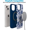 image:imageCasely iPhone 15 Case  Monets Bridge  The Met Museum  Bold Protective Design  Compatible with MagSafeRose to Fame  Blue  White Floral