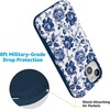 image:imageCasely iPhone 15 Case  Monets Bridge  The Met Museum  Bold Protective Design  Compatible with MagSafeRose to Fame  Blue  White Floral