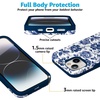 image:imageCasely iPhone 15 Case  Monets Bridge  The Met Museum  Bold Protective Design  Compatible with MagSafeRose to Fame  Blue  White Floral