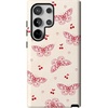image:imageCasely Galaxy S24 Ultra Case  Ride The Wave  Pastel Rainbow Lined  Essential Slim DualLayer Protective DesignHeart Flutters  Butterfly