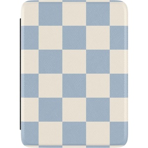 image:imageCasely 68 Kindle Case  Lost in Spots  Cheetah Print  Compatible with 68inch Amazon Kindle Paperwhite 11th Generation 2021 ReleaseFit Check  Light Blue Checkerboard