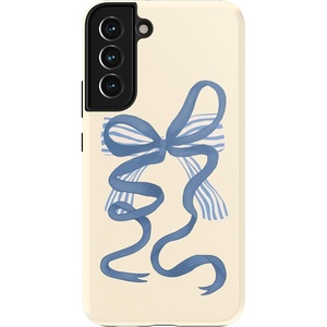 image:imageCasely Galaxy S22 Case  Blush Garden  Floral Doodle  Essential Slim DualLayer Protective DesignHeartstrings  Blue Bow