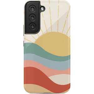 image:imageCasely Galaxy S22 Case  Blush Garden  Floral Doodle  Essential Slim DualLayer Protective DesignHere Comes the Sun  Colorblock Sunset