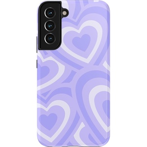 image:imageCasely Galaxy S22 Case  Blush Garden  Floral Doodle  Essential Slim DualLayer Protective DesignLove Song  Lavender Heart