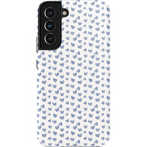 image:imageCasely Galaxy S22 Case  Blush Garden  Floral Doodle  Essential Slim DualLayer Protective DesignLovebug  Blue Hearts