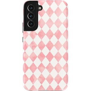 image:imageCasely Galaxy S22 Case  Blush Garden  Floral Doodle  Essential Slim DualLayer Protective DesignQueen of Diamonds  Pink Watercolor
