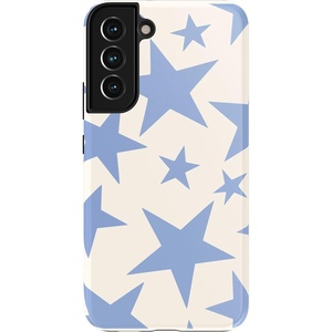 image:imageCasely Galaxy S22 Case  Blush Garden  Floral Doodle  Essential Slim DualLayer Protective DesignStars Align  Blue  White Stars