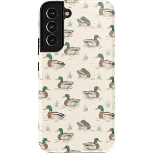 image:imageCasely Galaxy S22 Case  Blush Garden  Floral Doodle  Essential Slim DualLayer Protective DesignThe Boyfriend Collection  Mallard  Co