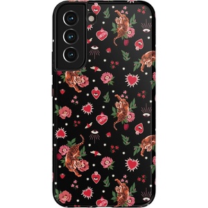 image:imageCasely Galaxy S22 Case  Blush Garden  Floral Doodle  Essential Slim DualLayer Protective DesignWild at Heart  Tiger