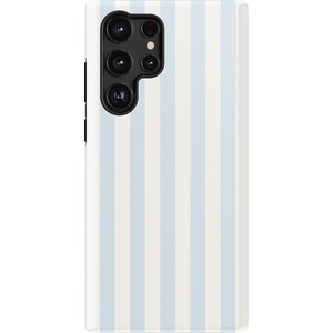 image:imageCasely Galaxy S22 Ultra Case  Cupids Canvas  Periwinkle Floral  Essential Slim DualLayer Protective DesignBlue Stripes  Sunday Best