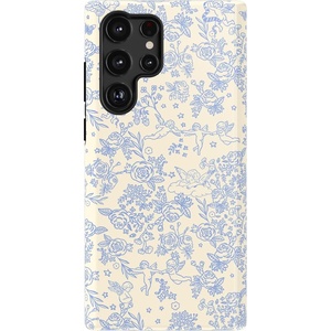 image:imageCasely Galaxy S22 Ultra Case  Cupids Canvas  Periwinkle Floral  Essential Slim DualLayer Protective DesignCupids Canvas  Periwinkle Floral