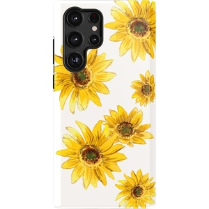 image:imageCasely Galaxy S22 Ultra Case  Cupids Canvas  Periwinkle Floral  Essential Slim DualLayer Protective DesignGolden Garden  Yellow Sunflower