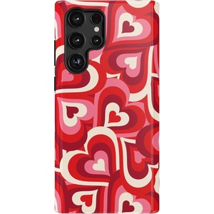 image:imageCasely Galaxy S22 Ultra Case  Cupids Canvas  Periwinkle Floral  Essential Slim DualLayer Protective DesignLove Song Remix  Ombre Hearts