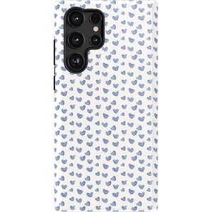 image:imageCasely Galaxy S22 Ultra Case  Cupids Canvas  Periwinkle Floral  Essential Slim DualLayer Protective DesignLovebug  Blue Hearts