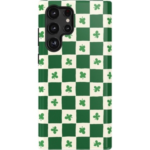 image:imageCasely Galaxy S22 Ultra Case  Cupids Canvas  Periwinkle Floral  Essential Slim DualLayer Protective DesignLucky You  Shamrock