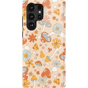 image:imageCasely Galaxy S22 Ultra Case  Cupids Canvas  Periwinkle Floral  Essential Slim DualLayer Protective DesignMushroom Magic  Retro Floral