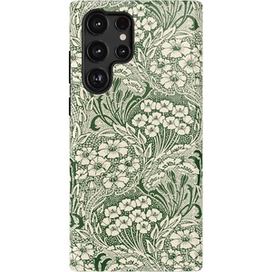 image:imageCasely Galaxy S22 Ultra Case  Cupids Canvas  Periwinkle Floral  Essential Slim DualLayer Protective DesignMystic Meadow  Green Gardens