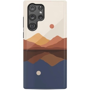 image:imageCasely Galaxy S22 Ultra Case  Cupids Canvas  Periwinkle Floral  Essential Slim DualLayer Protective DesignOpposites Attract  Day  Night Mountains