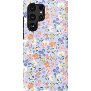 image:imageCasely Galaxy S22 Ultra Case  Cupids Canvas  Periwinkle Floral  Essential Slim DualLayer Protective DesignPoppy Meadows  Pastel Floral