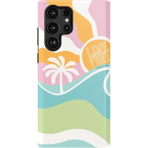 image:imageCasely Galaxy S22 Ultra Case  Cupids Canvas  Periwinkle Floral  Essential Slim DualLayer Protective DesignPura Vida  Tropical Dreams