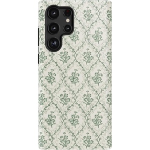 image:imageCasely Galaxy S22 Ultra Case  Cupids Canvas  Periwinkle Floral  Essential Slim DualLayer Protective DesignSage Tapestry  Floral Vines