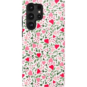image:imageCasely Galaxy S22 Ultra Case  Cupids Canvas  Periwinkle Floral  Essential Slim DualLayer Protective DesignVines of Love  Floral Heart