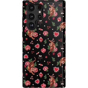image:imageCasely Galaxy S22 Ultra Case  Cupids Canvas  Periwinkle Floral  Essential Slim DualLayer Protective DesignWild at Heart  Tiger