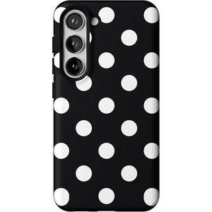 image:imageCasely Galaxy S23 Plus Case  Amalfi Aperitivo  Dolce Vita  Essential Slim DualLayer Protective DesignHigh Contrast  Black Polka Dot