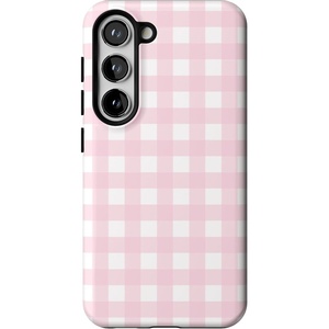 image:imageCasely Galaxy S23 Plus Case  Amalfi Aperitivo  Dolce Vita  Essential Slim DualLayer Protective DesignPink Plaid  Sunday Best
