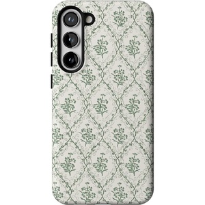 image:imageCasely Galaxy S23 Plus Case  Amalfi Aperitivo  Dolce Vita  Essential Slim DualLayer Protective DesignSage Tapestry  Floral Vines