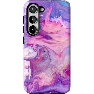image:imageCasely Galaxy S23 Plus Case  Amalfi Aperitivo  Dolce Vita  Essential Slim DualLayer Protective DesignTie Dying Over You  Purple Marble