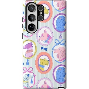 image:imageCasely Galaxy S23 Ultra Case  Fit Check  Neutral Checkerboard  Essential Slim DualLayer Protective DesignChateau Pups  French Dog